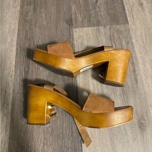 Seychelles Suede Platform Sandals